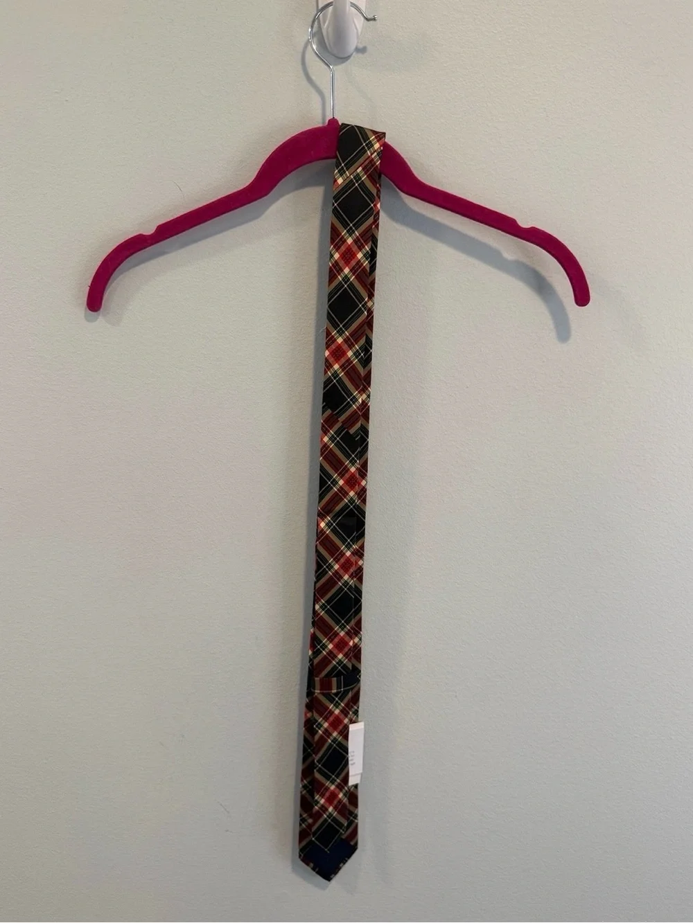 J. Crew Boys silk tie in Stewart tartan NWT